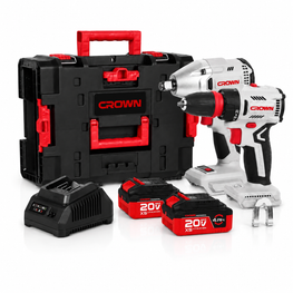 pack Boulonneuse et Visseuse perceuse Brushless 20V 4Ah CROWN  CK2A-2XS-4C2