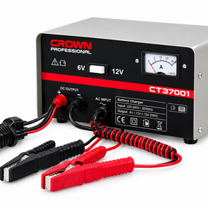 Chargeur Batterie Intelligent 6/12V LCD CT37001 Crown – Sécurité & Polyvalence