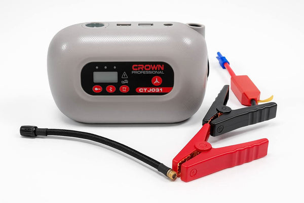Booster batterie et gonfleur auto CROWN CT37031