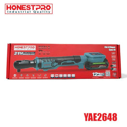 Cliquet à entraînement sans fil Brushless 21V Bras Court 1/2″ 120Nm HONESTPRO YAE2648